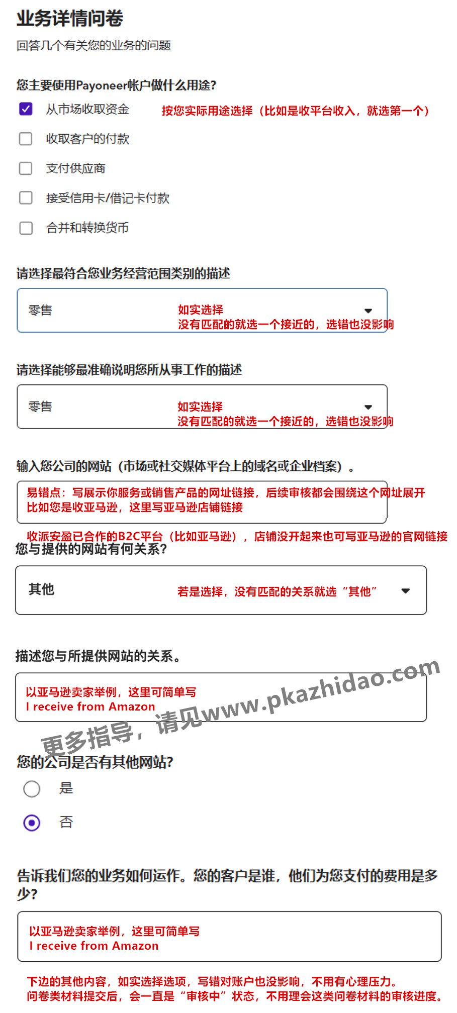 _zhidao Payoneer派安盈绑定收款亚马逊的18个站点店铺的模板 | Amazon & P卡